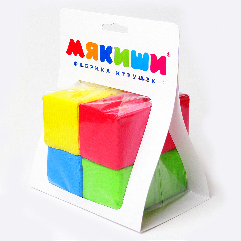 Набор из 8 кубиков - 4 цвета  